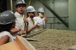 Stanford and Sustainable Harvest Staff assess current parchment drying facilities