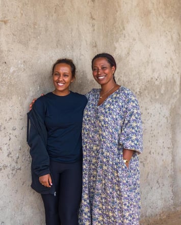 Mahder and Hirut, who own and run Dumerso coffee